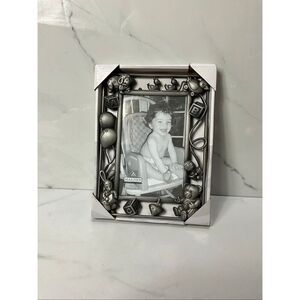 MALDEN Pewter Baby 4x6 Picture Frame